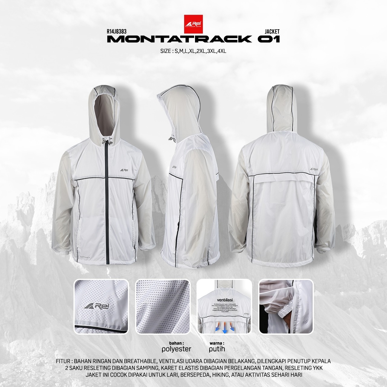 Jaket Pria Monta Track 01 Arei Outdoorgear - Image 10