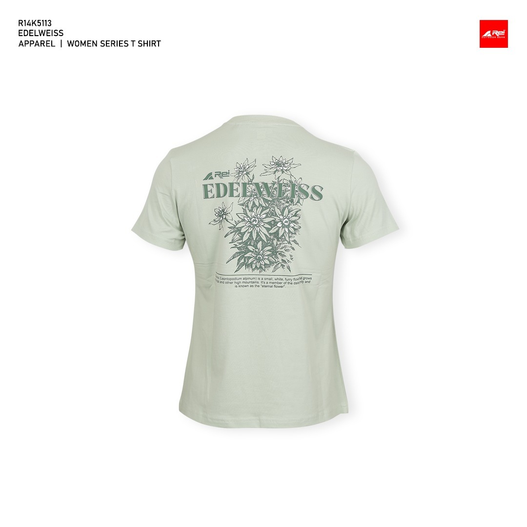 Alternative view of Kaos Lengan Pendek Wanita Edelweiss Arei Outdoorgear