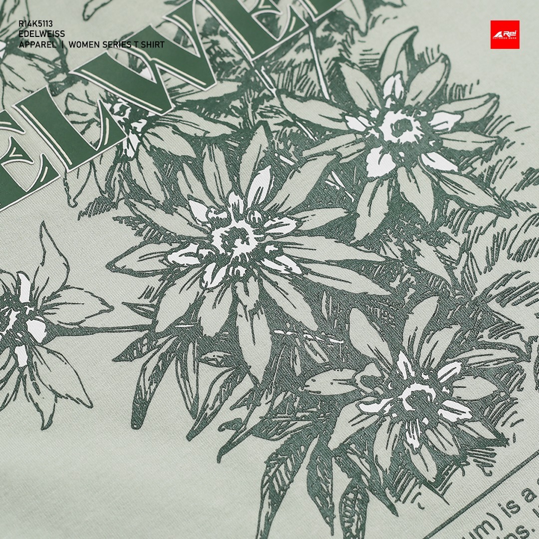 Kaos Lengan Pendek Wanita Edelweiss Arei Outdoorgear - Image 6