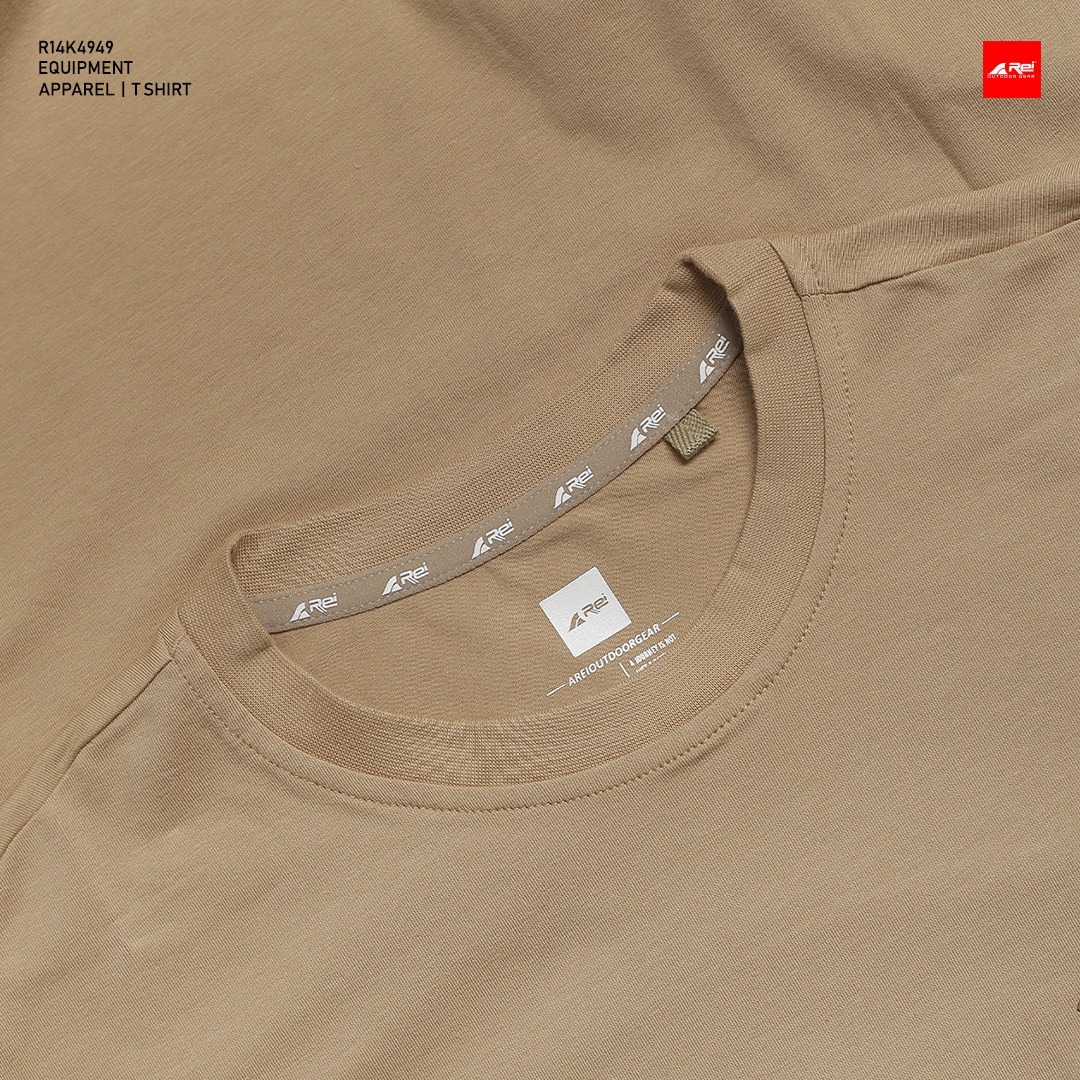 Kaos Lengan Pendek Pria Equipment Light Khaky Arei Outdoorgear - Image 4