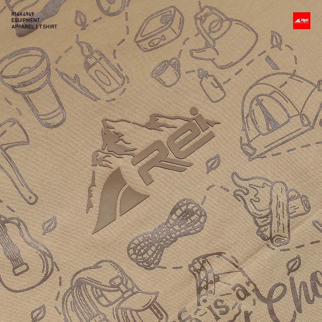 Kaos Lengan Pendek Pria Equipment Light Khaky Arei Outdoorgear - Image 7